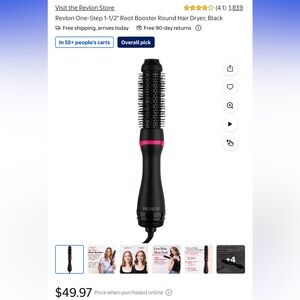Revlon Black and Pink Hair Volumizer